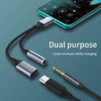 USB-C to 3.5mm Headphone Jack Adapter with PD 60W