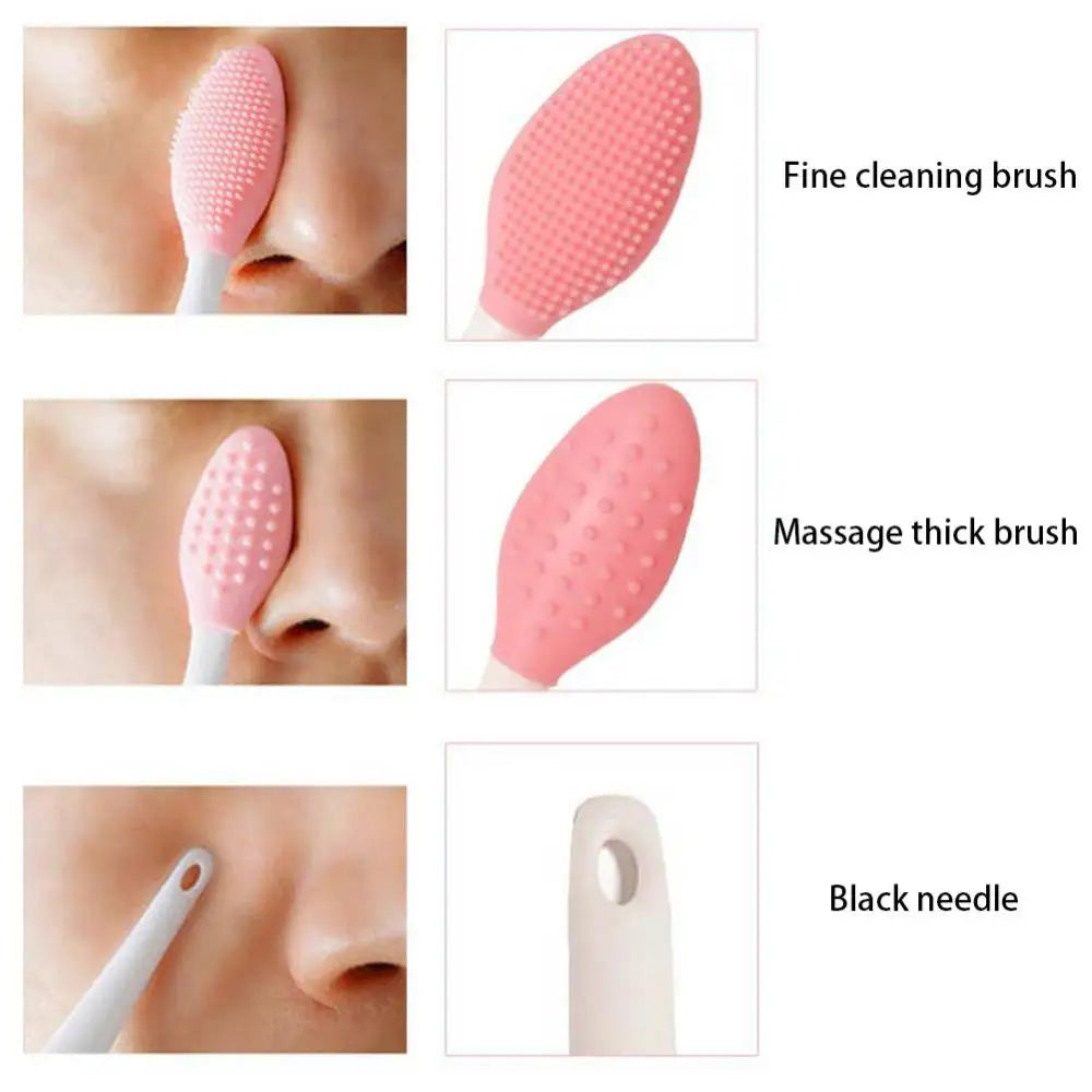 Silicone Face Brush for Exfoliating & Blackhead Removal