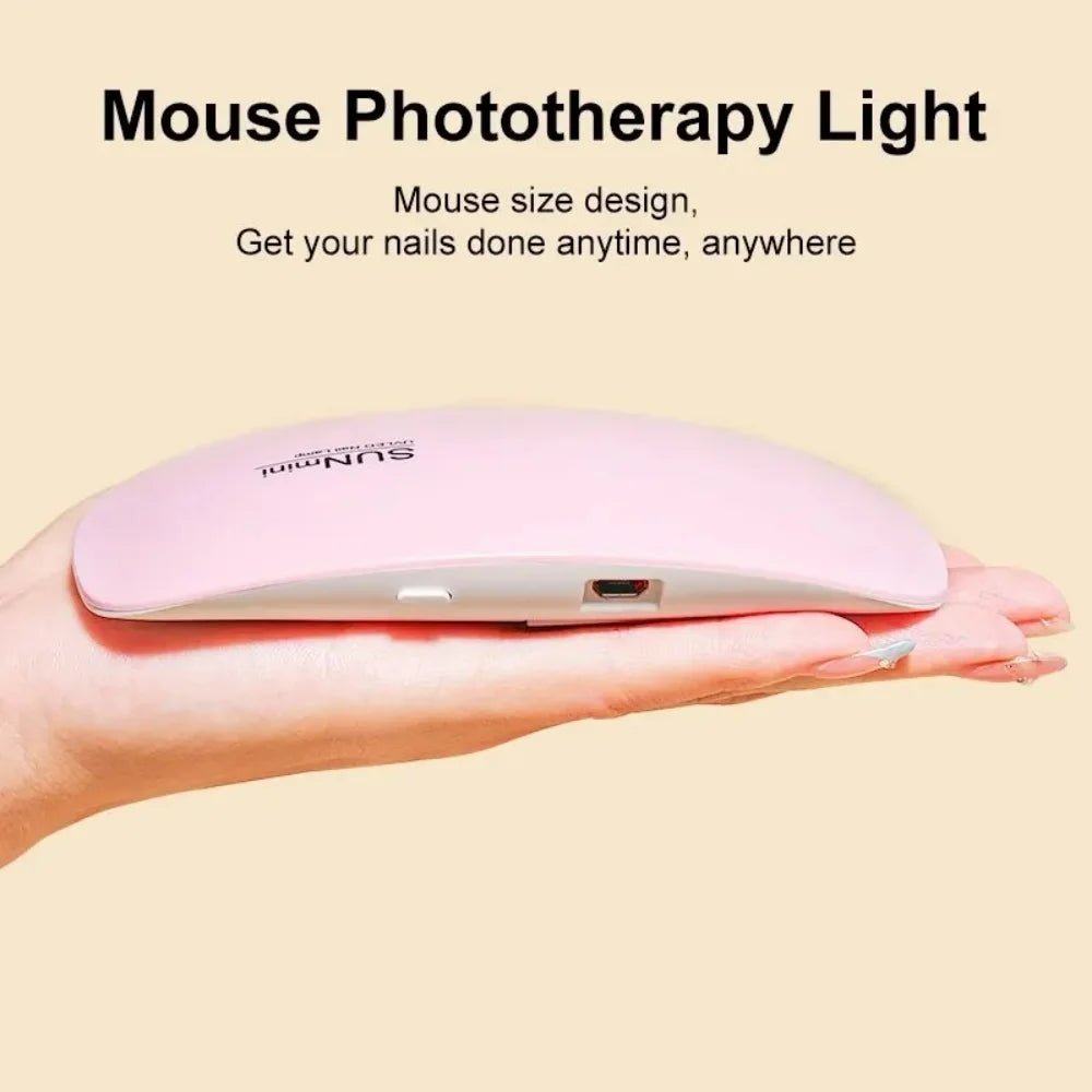 6W Foldable UV LED Nail Lamp with USB