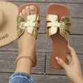 Summer Women's Slippers Lightweight Open Toe Casual Flat Sandals Comfortable Slip-On