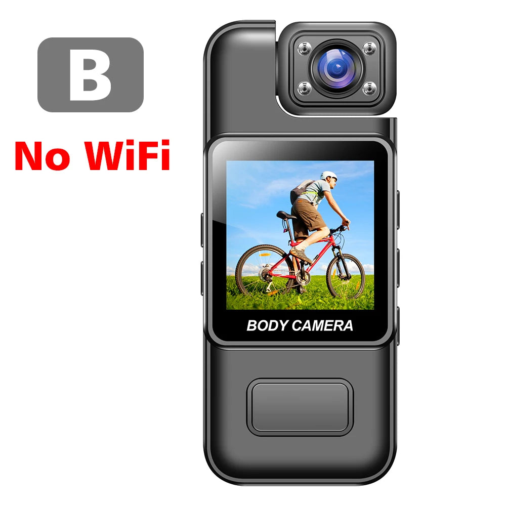 4K Ultra HD Wifi Camera Digital Video Mini Portable Handheld Law Enforcement Recorder 180° Rotatable Lens Outdoor Sports Camera