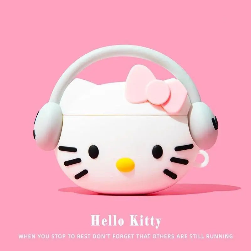 KT Kuromi Melody Silicone Earphone Case for Airpods 1/2/3/4 Pro/Pro 2/Pro 3 - Protective Cover Accessory