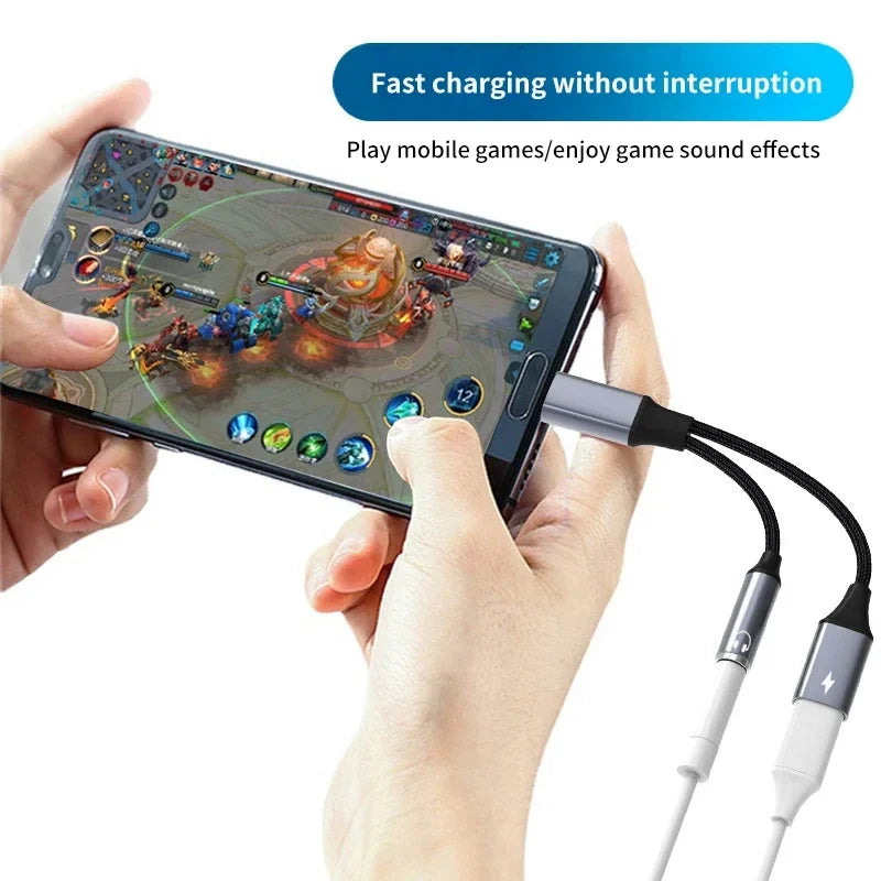 USB-C to 3.5mm Headphone Jack Adapter with PD 60W