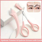 Eyebrow Trimmer Set with Razor & Scissors