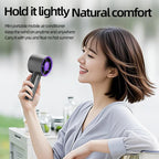 Mini Handheld Fan With Power Display 100 Wind Speeds  Personal Highspeed Fan Rechargeable Mute Handheld Fan Air Calculating Fan