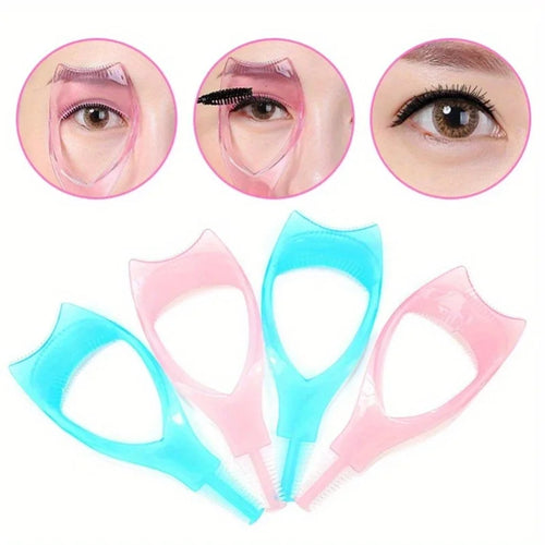 3-in-1 Mascara Applicator & Eyelash Curler Tool