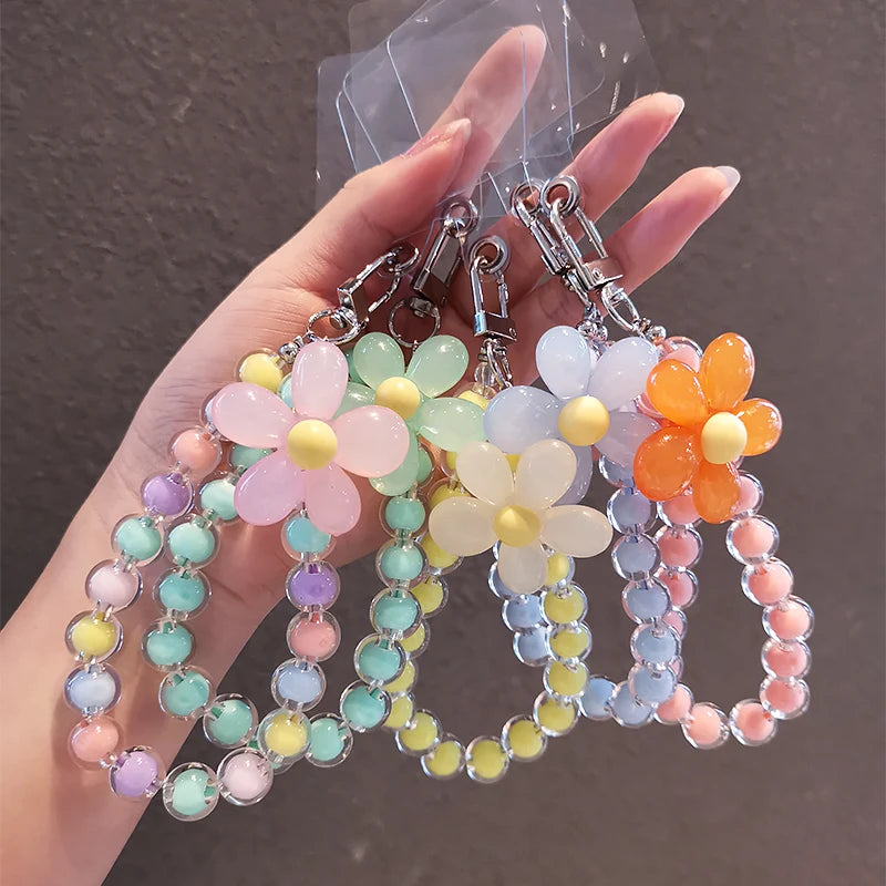 Colorful Macaron Bead Phone Lanyard