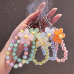 Colorful Macaron Bead Phone Lanyard