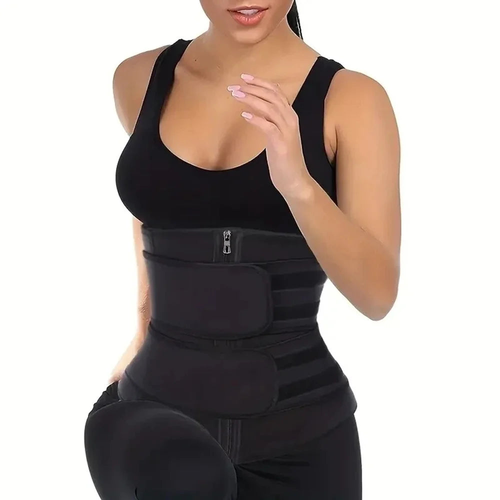 Unisex Waist Trainer Slimming Body Shaper Fitness Belt Sport Girdle Sweat Trimmer Workout Cincher Shapewear for Weight Loss Fat Burning
