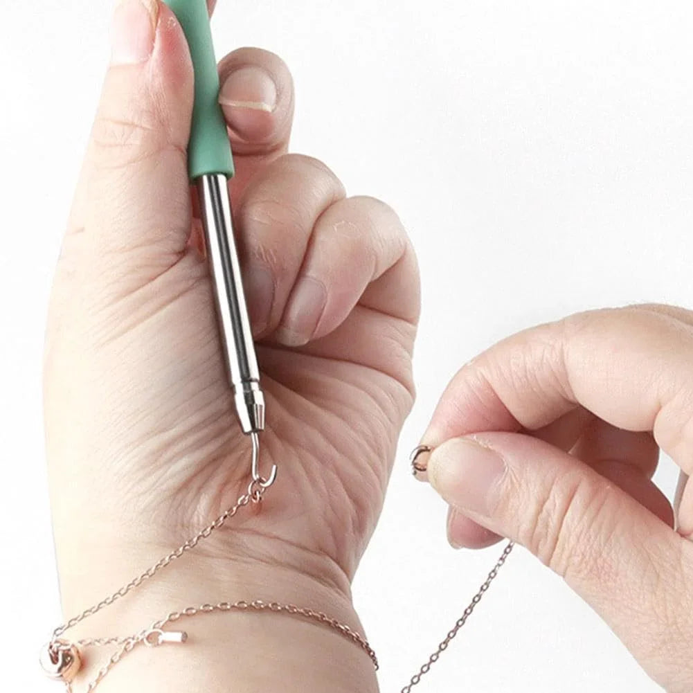1 PC Tool Hook for Jewelry Bracelet Necklace Fastener Watch Strap Helper Clasp Wearing Aid Hanging Device