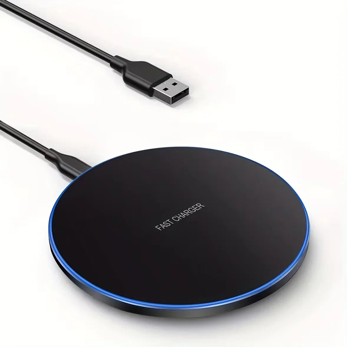 LED Fast Wireless Charging Stand Universal Charger Dock Pad for iPhone 17 16 15-8 Series Samsung S24/S23/S22/S21 Xiaomi Huawei