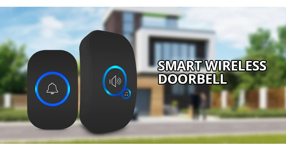 Wireless Doorbell Kit – Waterproof with Plug-In Receiver
