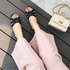 Women's Knitted Flat Slip-On Beach Sandals