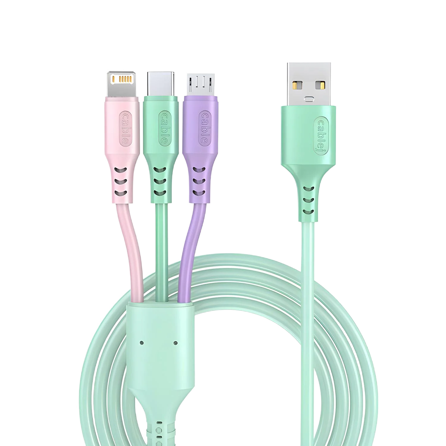 3 in1 Charging Cable Multi Usb Port Multiple Usb Charging Cord