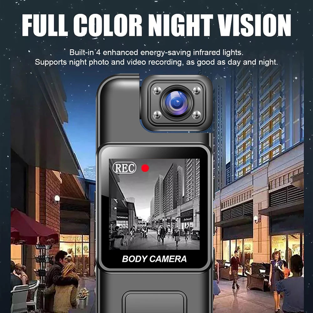 4K Ultra HD Wifi Camera Digital Video Mini Portable Handheld Law Enforcement Recorder 180° Rotatable Lens Outdoor Sports Camera