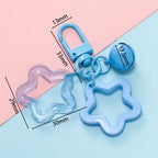 Star Charm Bell Bead Keychain Pendant