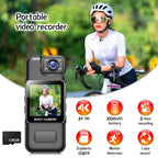 4K Ultra HD Wifi Camera Digital Video Mini Portable Handheld Law Enforcement Recorder 180° Rotatable Lens Outdoor Sports Camera