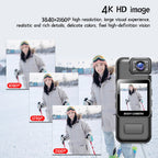 4K Ultra HD Wifi Camera Digital Video Mini Portable Handheld Law Enforcement Recorder 180° Rotatable Lens Outdoor Sports Camera
