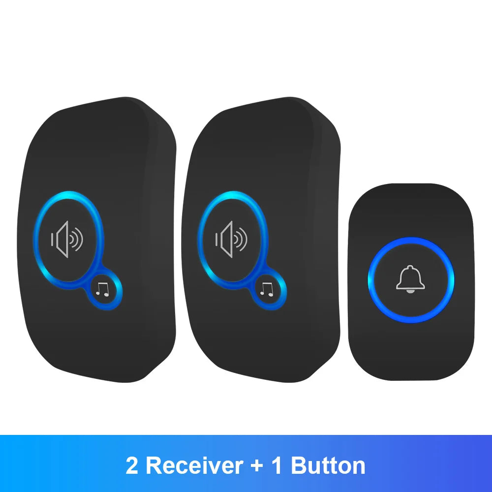 Wireless Doorbell Kit – Waterproof with Plug-In Receiver