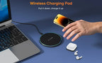 LED Fast Wireless Charging Stand Universal Charger Dock Pad for iPhone 17 16 15-8 Series Samsung S24/S23/S22/S21 Xiaomi Huawei