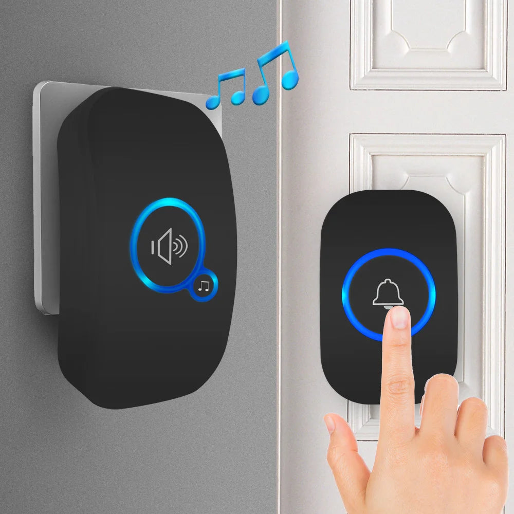 Wireless Doorbell Kit – Waterproof with Plug-In Receiver