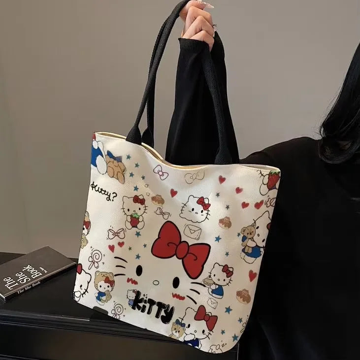 Kawaii Sanrio Hello Kitty Canvas Shoulder Bag