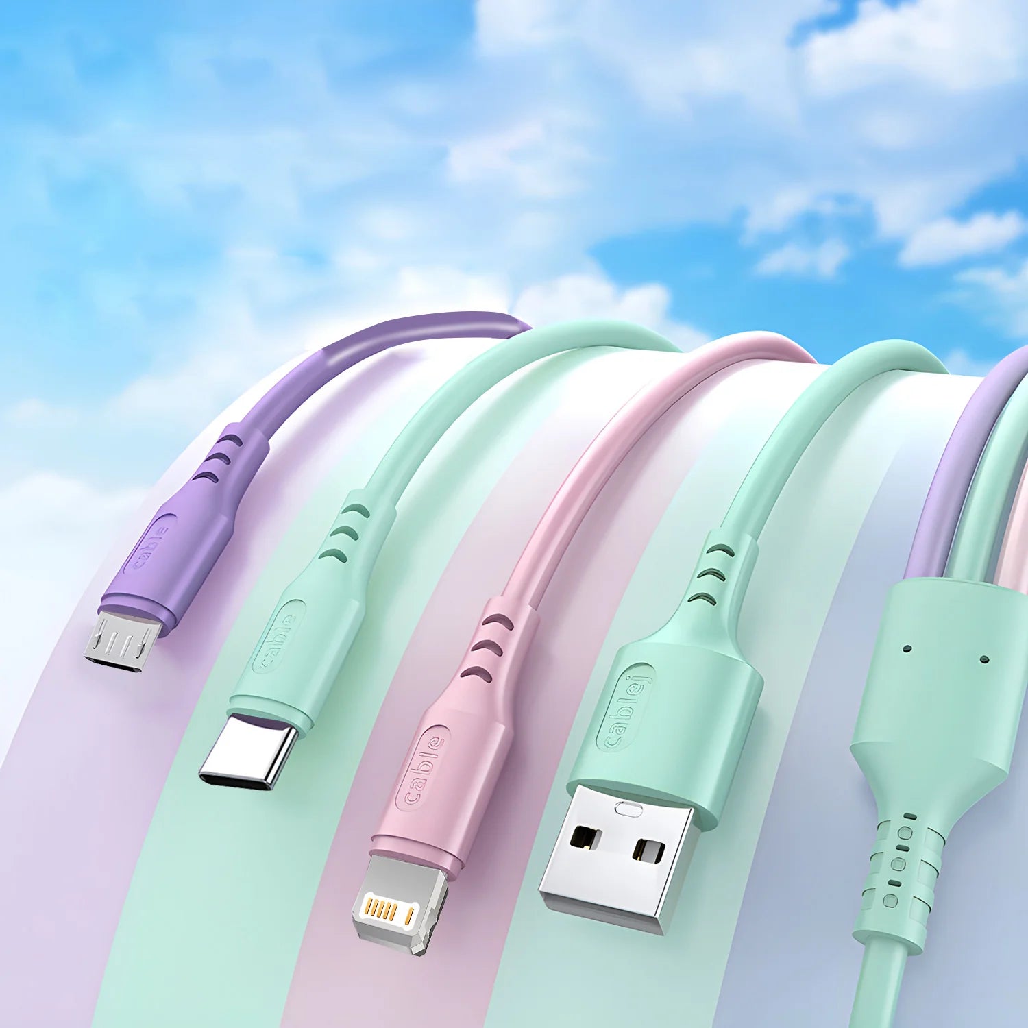 3 in1 Charging Cable Multi Usb Port Multiple Usb Charging Cord