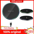 LED Fast Wireless Charging Stand Universal Charger Dock Pad for iPhone 17 16 15-8 Series Samsung S24/S23/S22/S21 Xiaomi Huawei