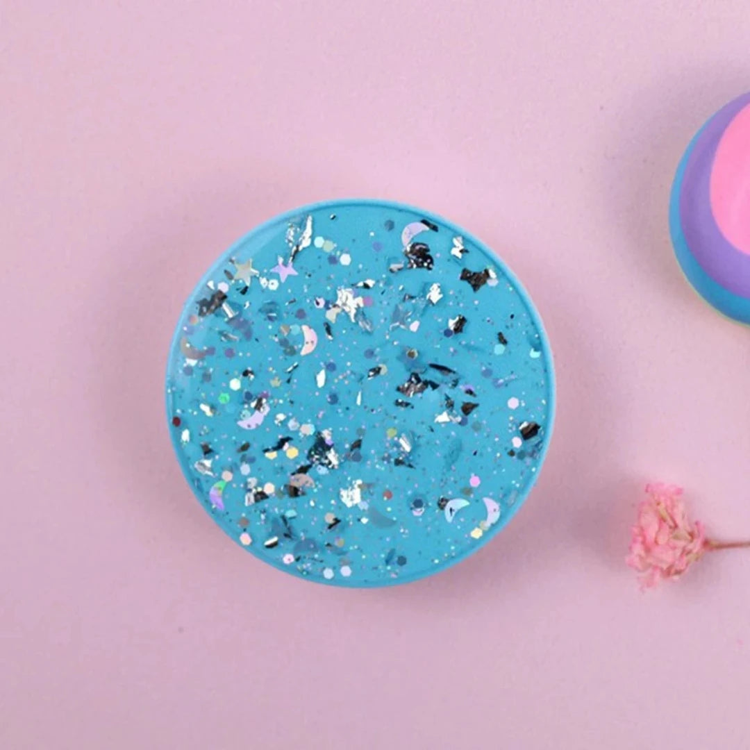Round Glitter Phone Ring Holder Grip