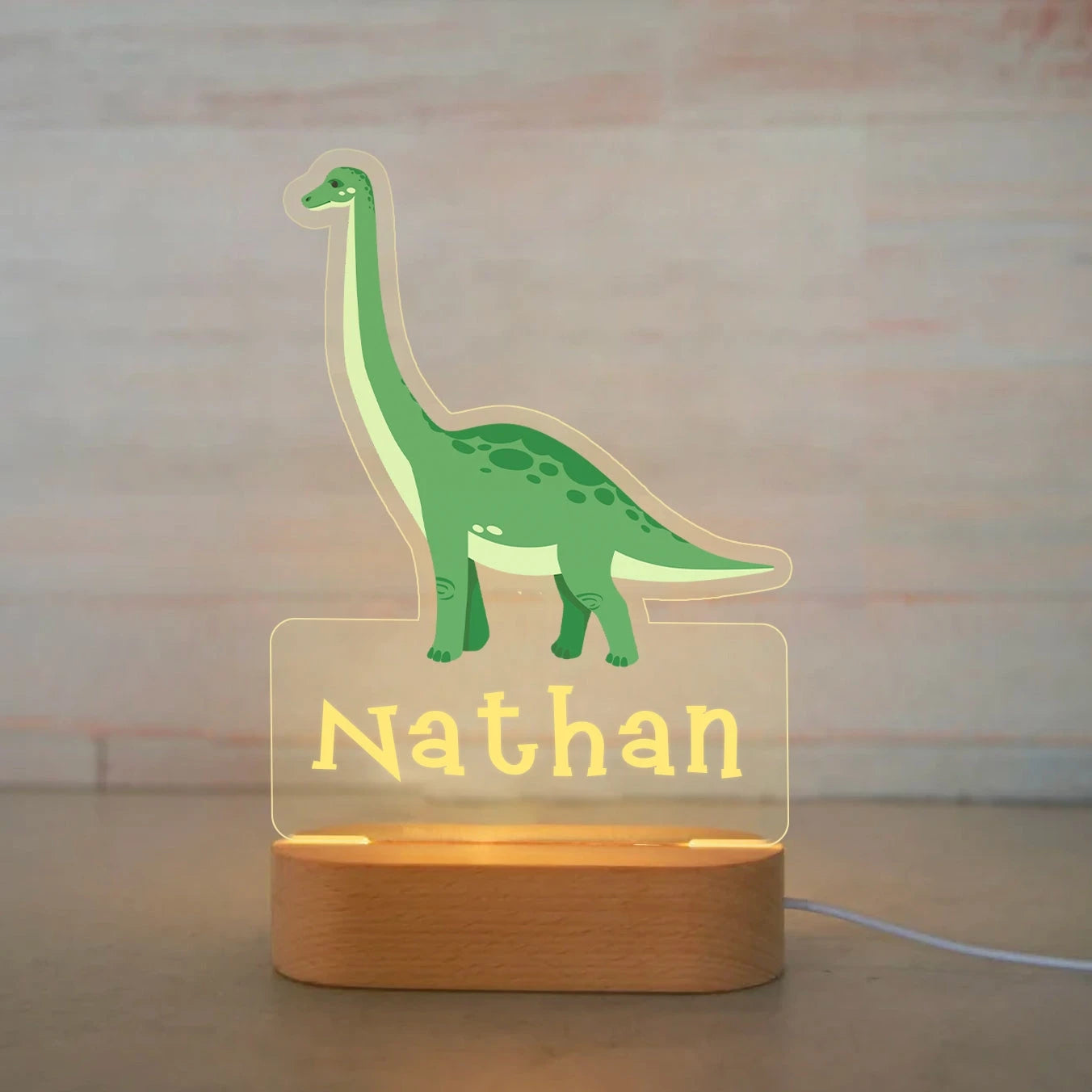 Custom Name Animal Night Light for Kids