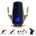 VIKEFON 15W Wireless Car Charger Mount Automatic Phone Holder for iPhone Samsung Fast Charging Magnetic Infrared Induction