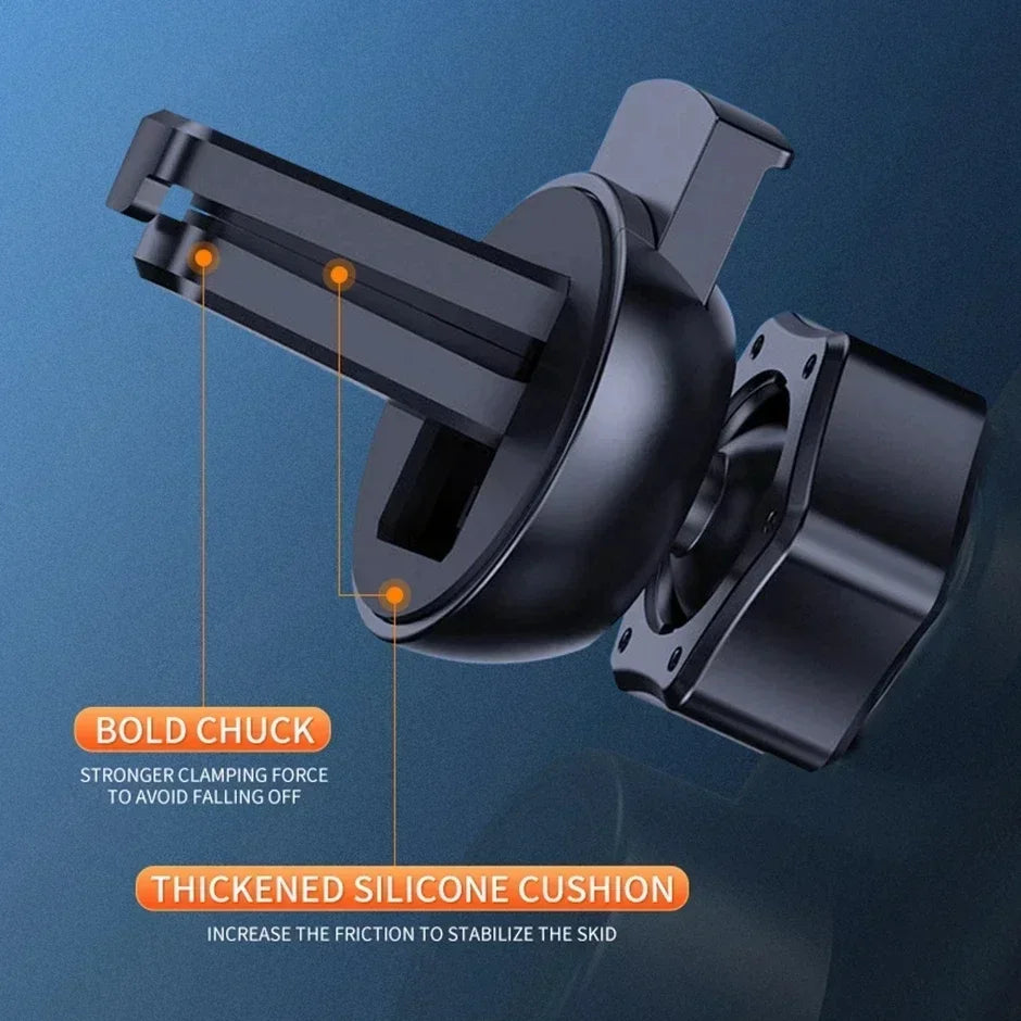 VIKEFON 15W Wireless Car Charger Mount Automatic Phone Holder for iPhone Samsung Fast Charging Magnetic Infrared Induction