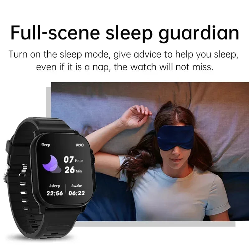 LAXASFIT Smart Watch Bluetooth Call Function Heart Rate Monitor Sports Watch for Android IOS Men Women Message Alert Fitness Tracker