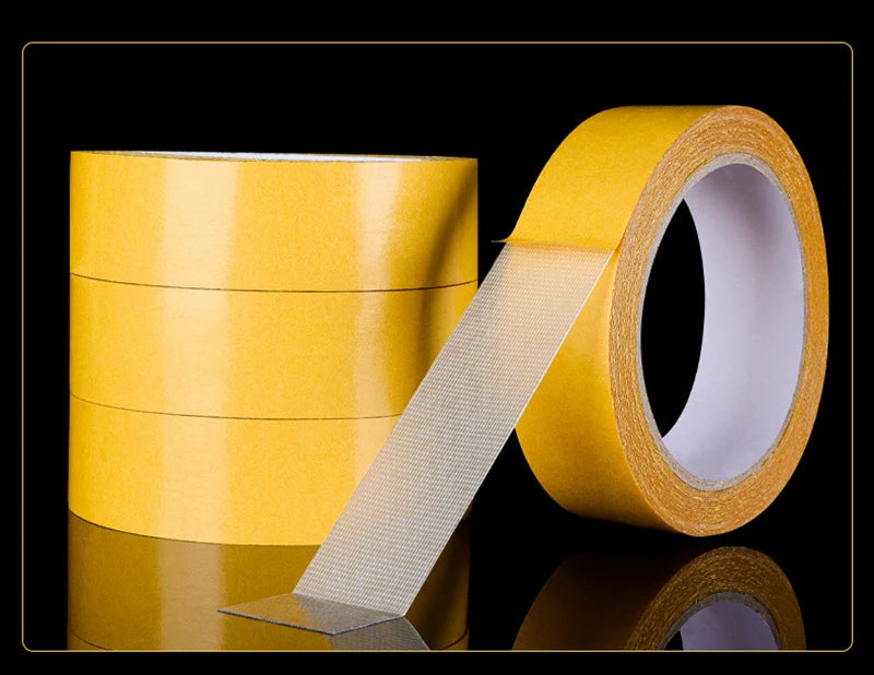 Super Thin Strong Fixation Double Sided Adhesive Tape Heavy Duty Translucent Mesh Waterproof Traceless Powerful Grid Carpet Tape