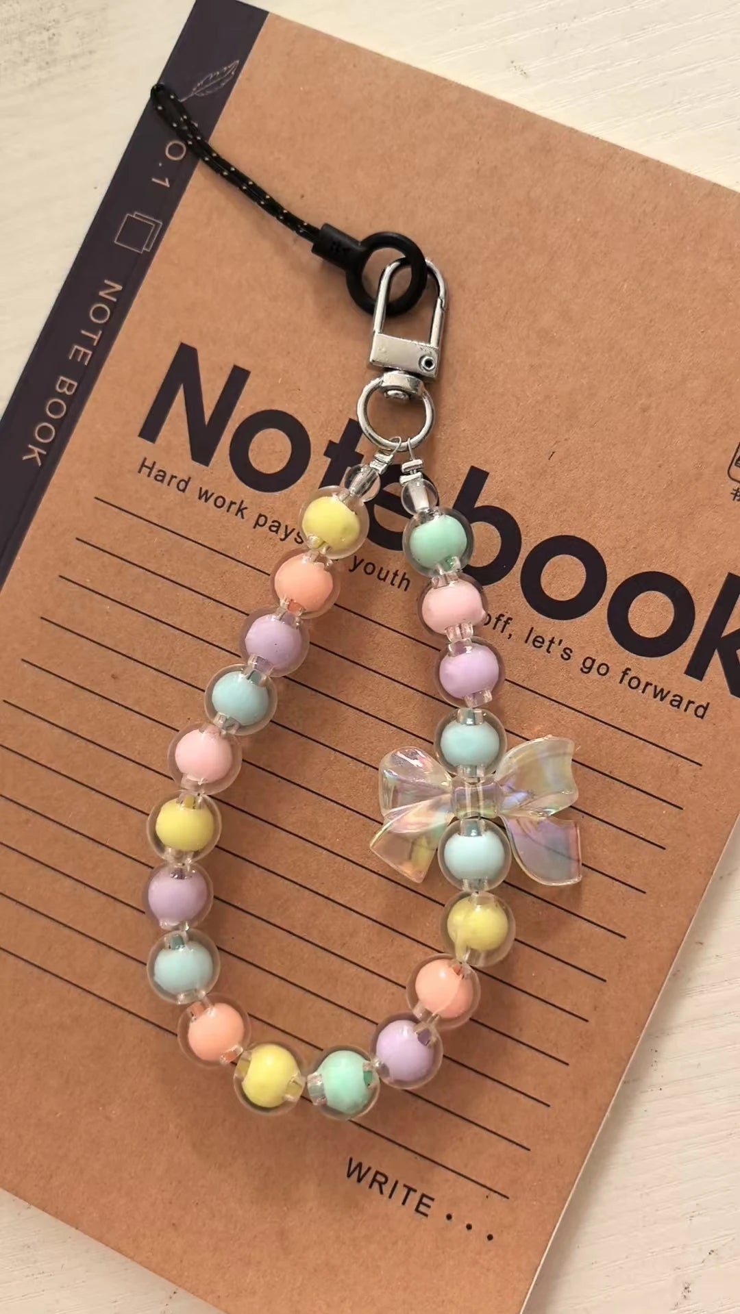 Colorful Macaron Bead Phone Lanyard