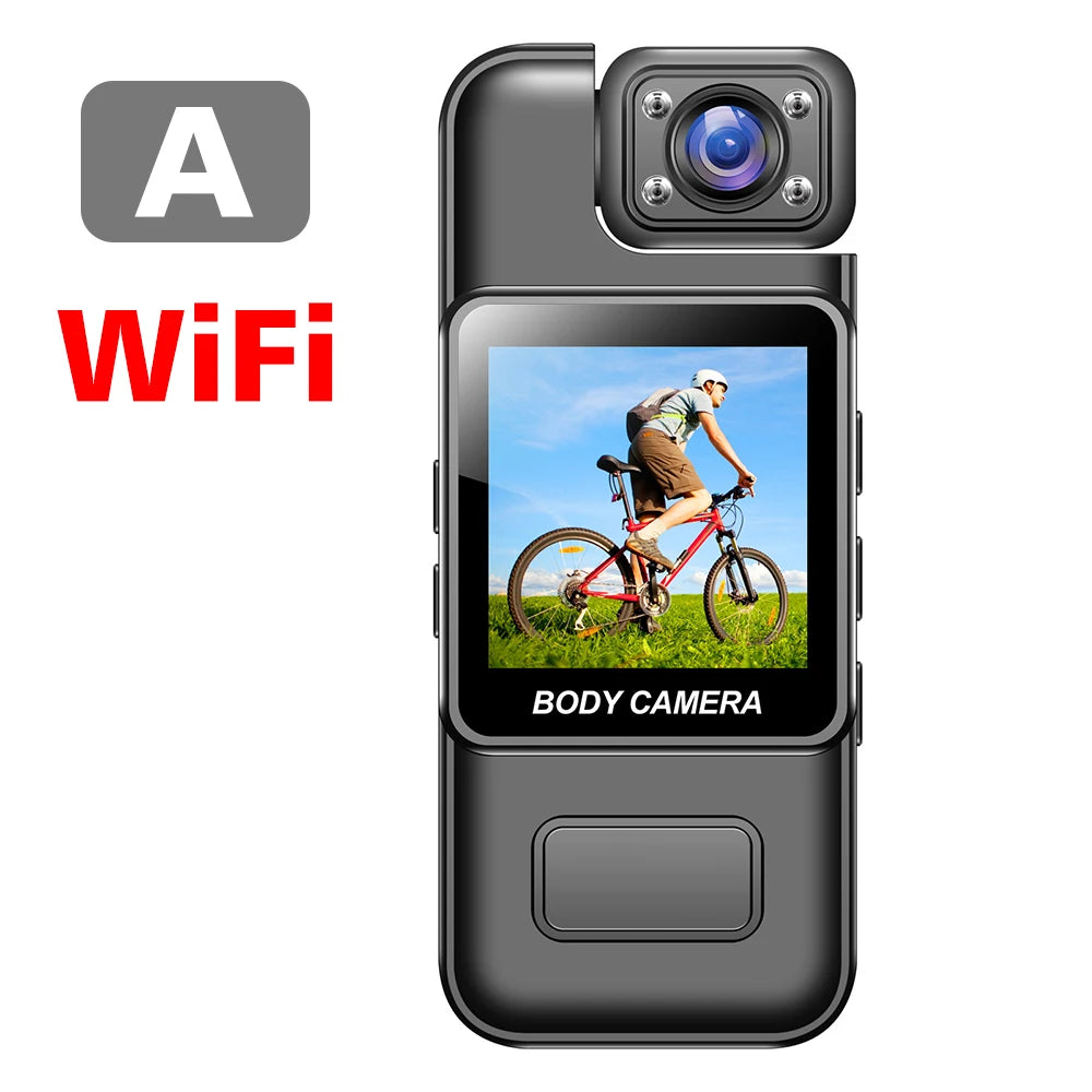 4K Ultra HD Wifi Camera Digital Video Mini Portable Handheld Law Enforcement Recorder 180° Rotatable Lens Outdoor Sports Camera