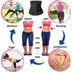 Unisex Waist Trainer Slimming Body Shaper Fitness Belt Sport Girdle Sweat Trimmer Workout Cincher Shapewear for Weight Loss Fat Burning