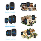 Wireless Doorbell Kit – Waterproof with Plug-In Receiver