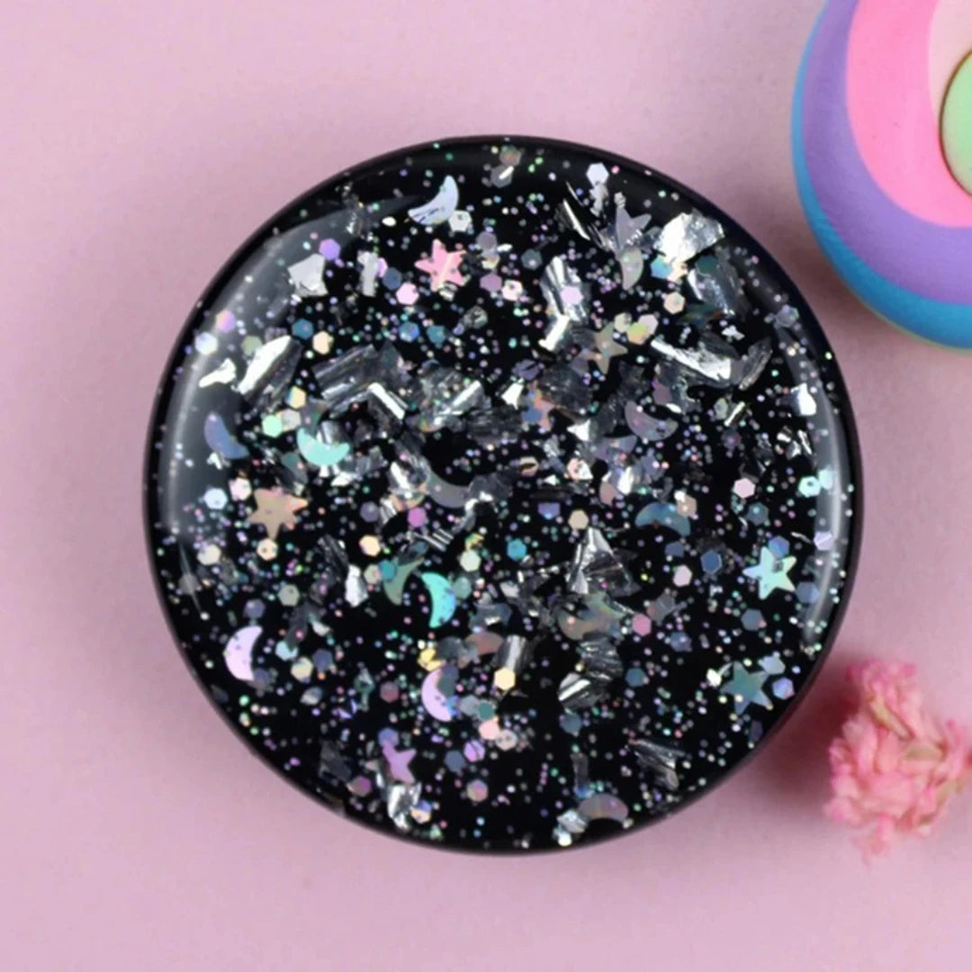Round Glitter Phone Ring Holder Grip