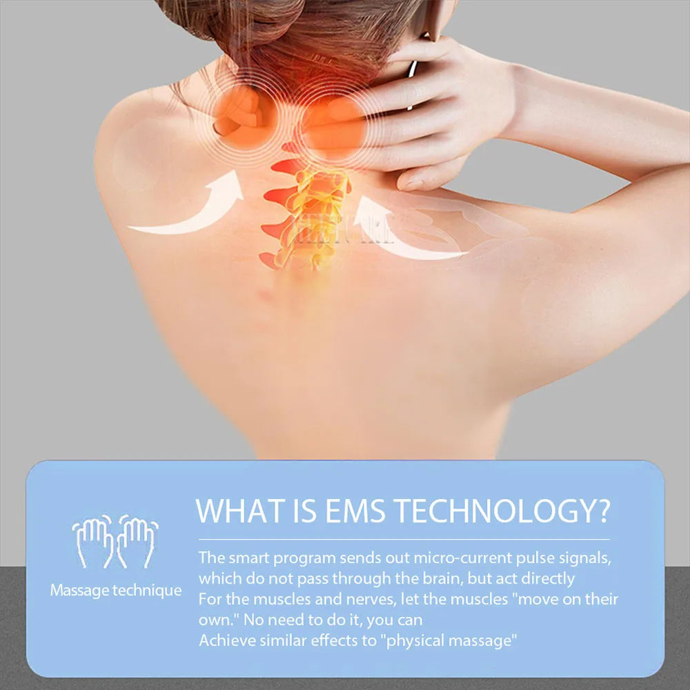 Electric Pulse Neck Massager – TENS Cervical Relief