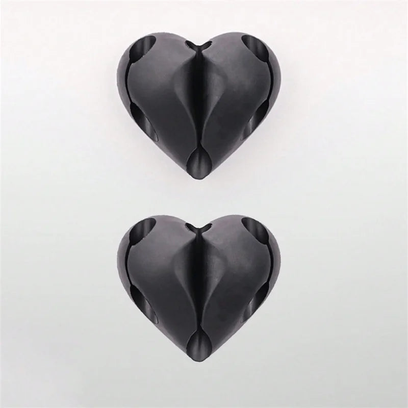 Heart-Shaped Cable Winder & Organizer Clips