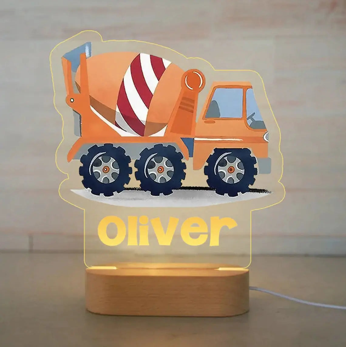 Custom Name Animal Night Light for Kids