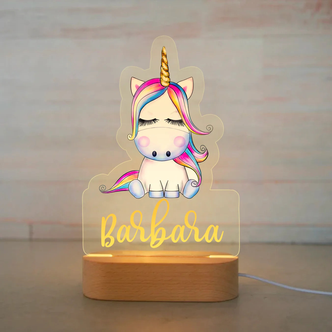 Custom Name Animal Night Light for Kids