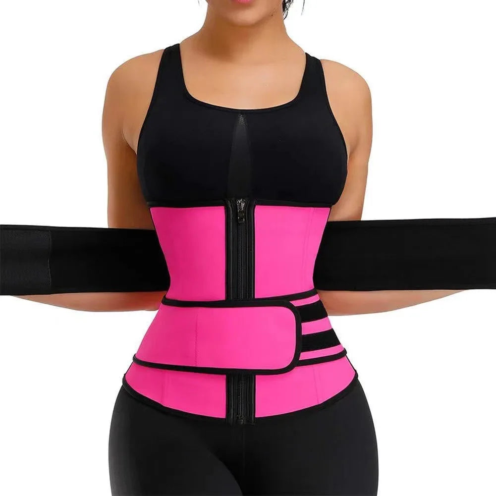 Unisex Waist Trainer Slimming Body Shaper Fitness Belt Sport Girdle Sweat Trimmer Workout Cincher Shapewear for Weight Loss Fat Burning