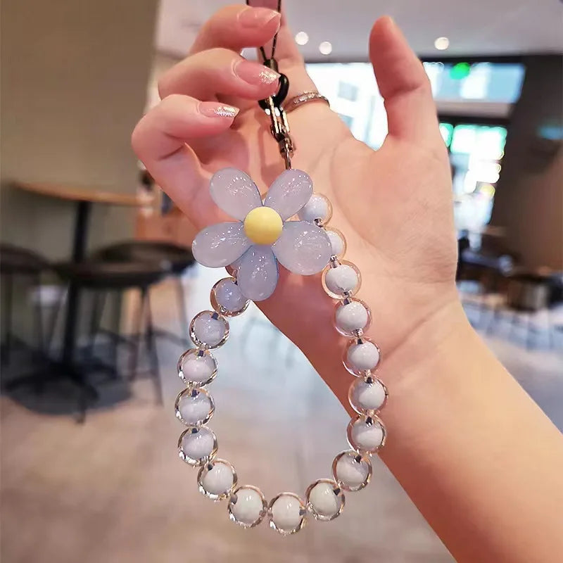 Colorful Macaron Bead Phone Lanyard