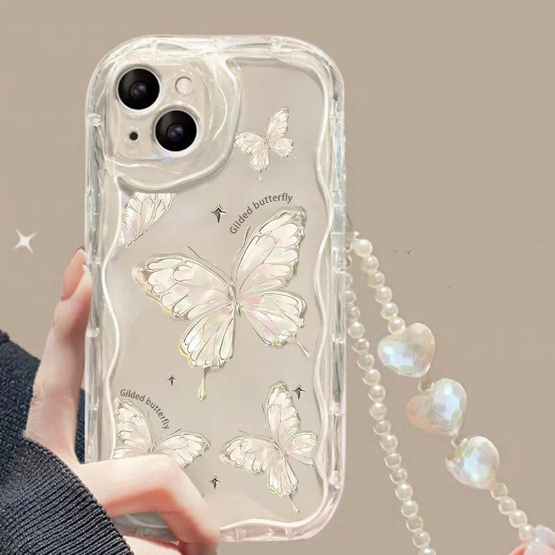 Flower Bracelet Wrist Chain Phone Case – iPhone 11 to 17 Series
