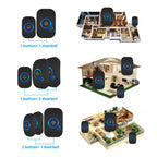 Wireless Doorbell Kit – Waterproof with Plug-In Receiver