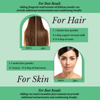 Hair Bliss- Natural Aloe Vera Herbal Hair & Skin Conditioning Powder- 12 Individual Sachets (10 gm each)- Reusable Brush & Tray Included